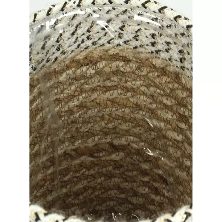 Καλάθι ArteLibre Φύλλο Hogla Φυσικό 20x20x20cm Σετ 3Τμχ