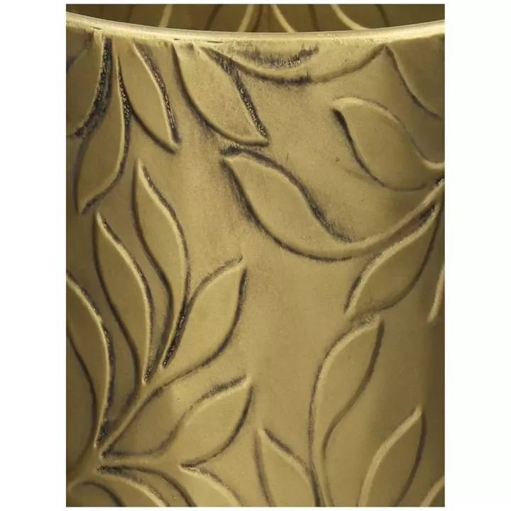 Κασπώ ArteLibre Φύλλο Χρυσό Μέταλλο 25x25x46.5cm Σετ 3Τμχ