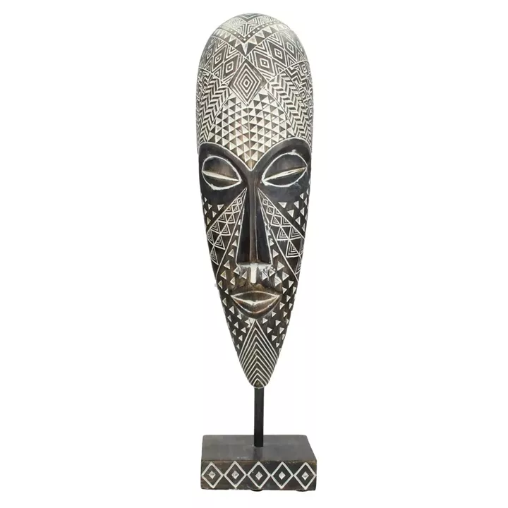 Διακοσμητικό ArteLibre Μάσκα Καφέ Polyresin 10.2x7x40.5cm