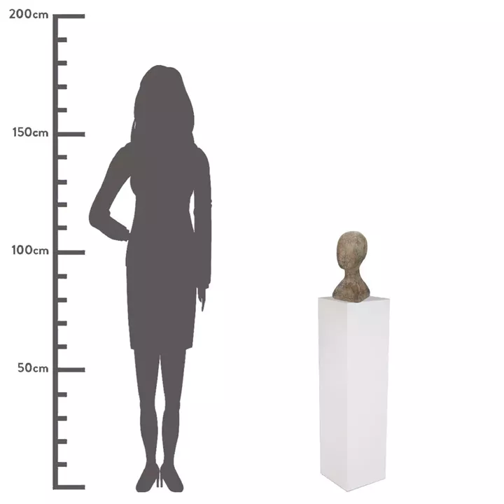 Διακοσμητικό ArteLibre Κεφάλι Καφέ Polyresin 15.5x14x30cm