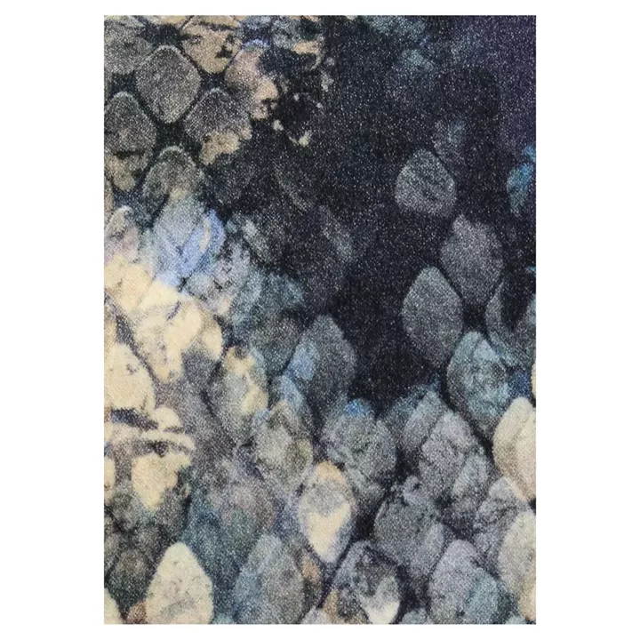 Μαξιλάρι ArteLibre Δέρμα Φιδιού Μπλε Βελούδο 45x45cm