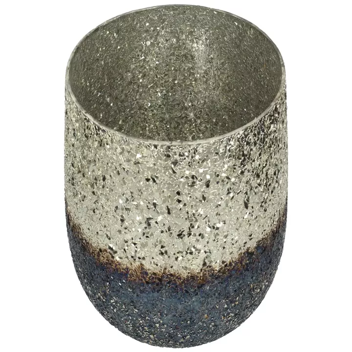 Κηροπήγιο ArteLibre Ασημί Γυαλί 20x20x20cm