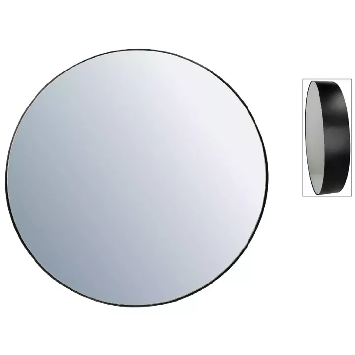 Καθρέπτης ArteLibre Μαύρο Μέταλλο 43x10x43cm