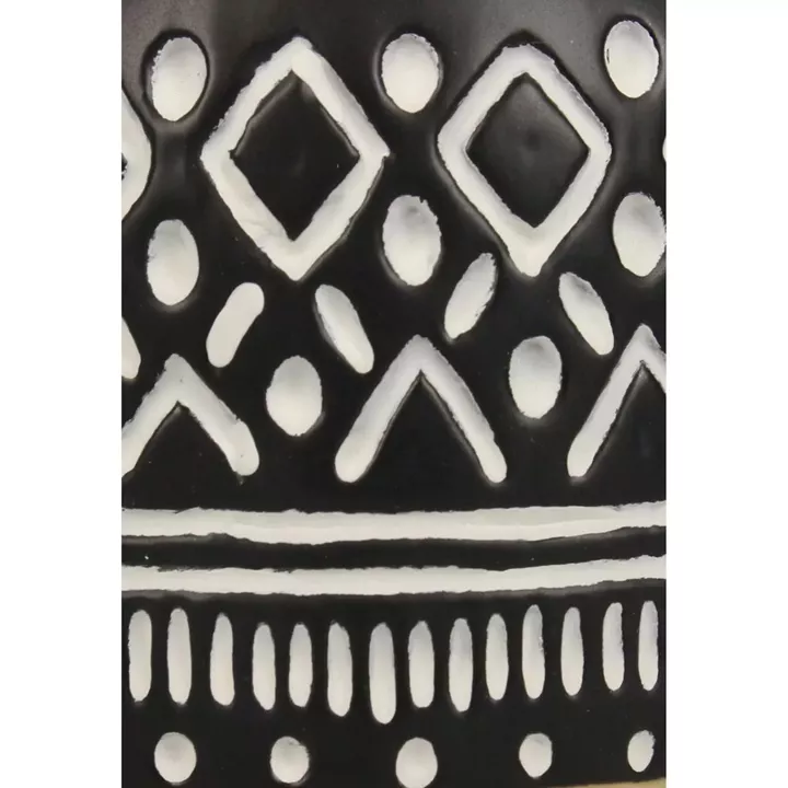 Κασπώ ArteLibre Tribal Μαύρο Κεραμικό 15x15x27.5cm