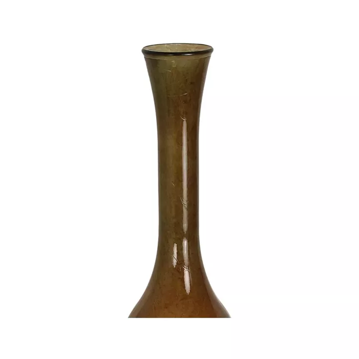 Βάζο ArteLibre Καφέ Ανακυκλωμένο Γυαλί 30x30x100cm