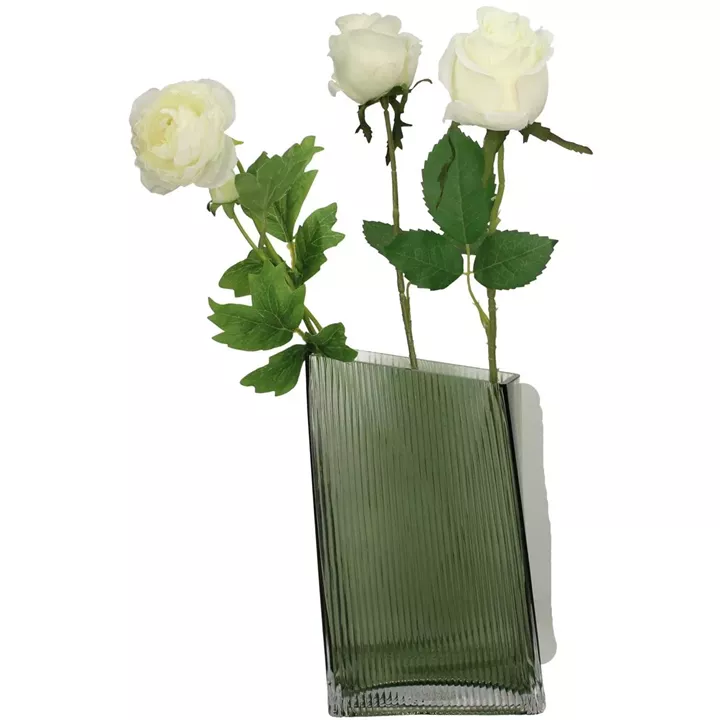 Βάζο ArteLibre Πράσινο Γυαλί 14x9x25cm