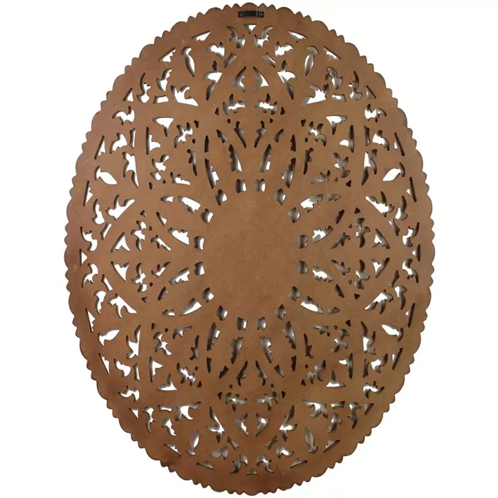 Διακοσμητικό Τοίχου ArteLibre Καφέ MDF 90x2x90cm