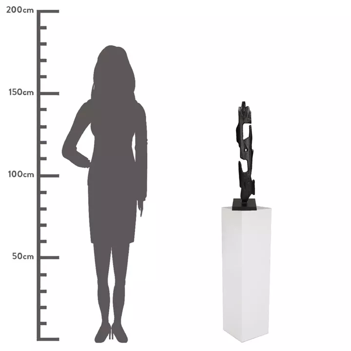 Διακοσμητικό ArteLibre Μαύρο Αλουμίνιο 13x12x67cm