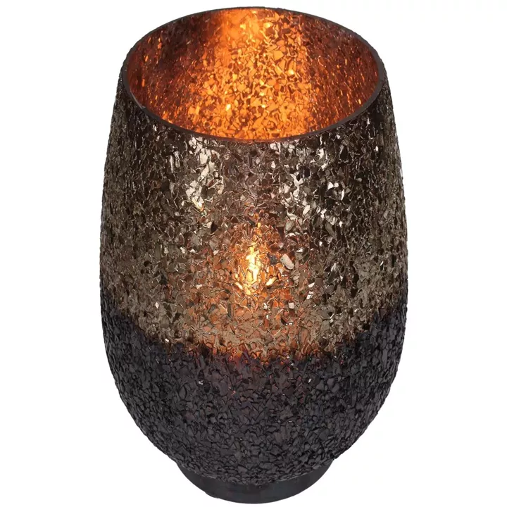 Κηροπήγιο ArteLibre Μπλε Γυαλί 16x16x16cm