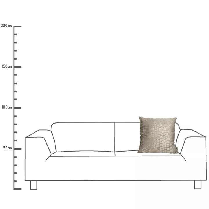 Μαξιλάρι ArteLibre Λεοπάρδαλη Ιβουάρ Βελούδο 45x45cm