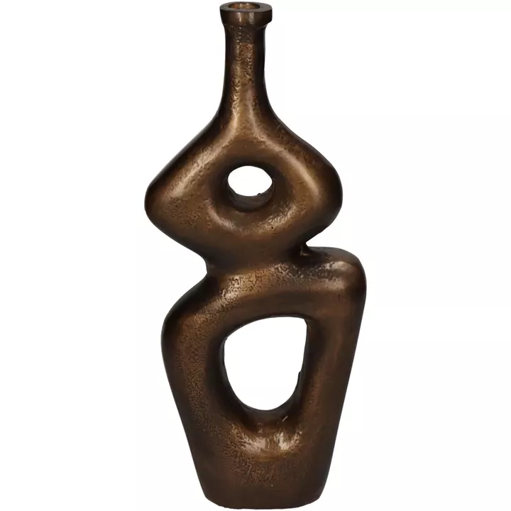 Βάζο ArteLibre Μπρονζέ Αλουμίνιο 11x5x29cm
