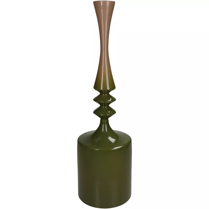 Κηροπήγιο ArteLibre Πράσινο Αλουμίνιο 11x11x38cm