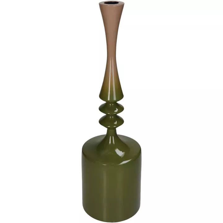 Κηροπήγιο ArteLibre Πράσινο Αλουμίνιο 11x11x38cm