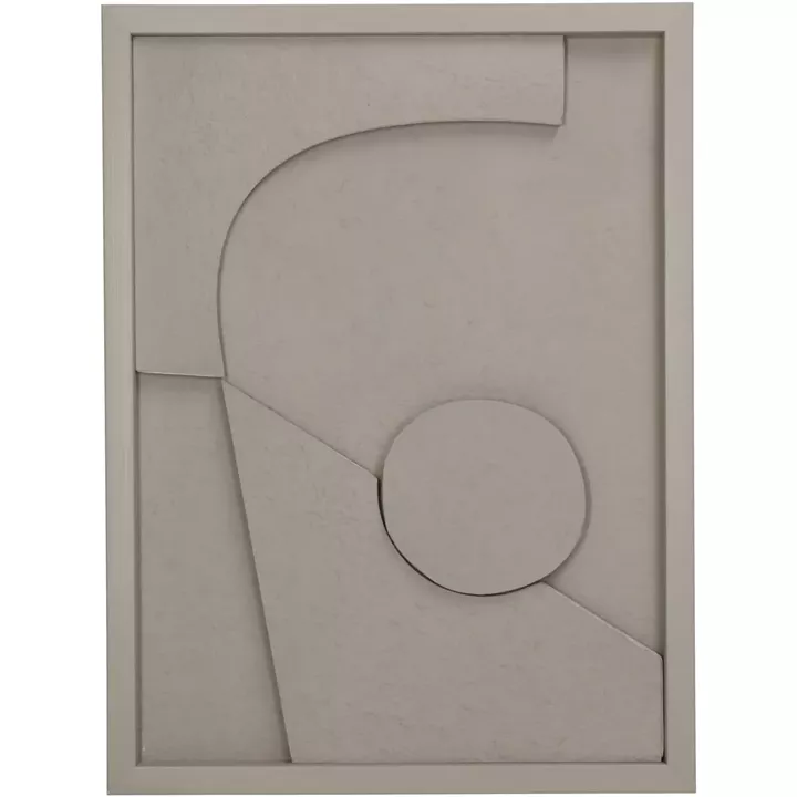 Διακοσμητικό Τοίχου ArteLibre Μπεζ Χαρτί 30x3x40cm