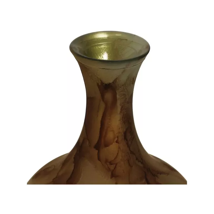 Βάζο ArteLibre Καφέ Ανακυκλωμένο Γυαλί 40x40x65cm