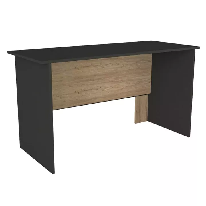 Γραφείο εργασίας Epito Megapap χρώμα ανθρακί - sepet oak 140x59,6x76,8εκ.