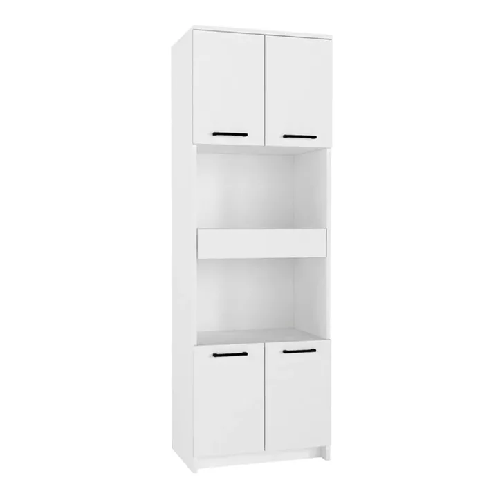 Ντουλάπι κουζίνας - μπάνιου Alvento Megapap χρώμα λευκό 60x42x180εκ.