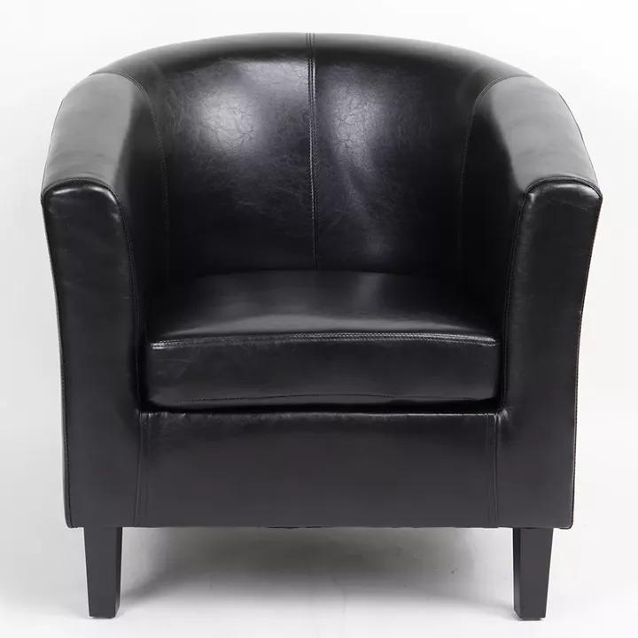 Πολυθρόνα ArteLibre FIORELLA Καφέ PU 73x69x75cm