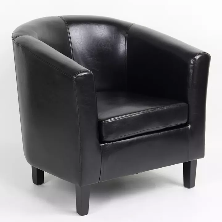 Πολυθρόνα ArteLibre FIORELLA Καφέ PU 73x69x75cm