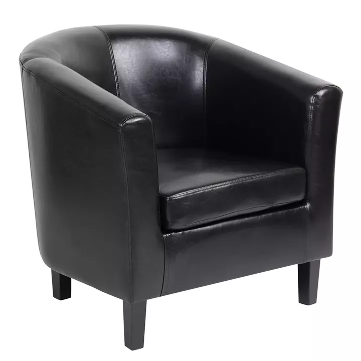 Πολυθρόνα ArteLibre FIORELLA Καφέ PU 73x69x75cm