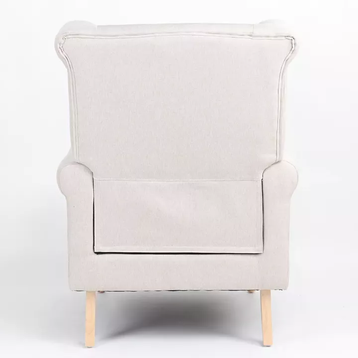 Πολυθρόνα ArteLibre OTTAVIA Μπεζ Ύφασμα 77x80x106cm