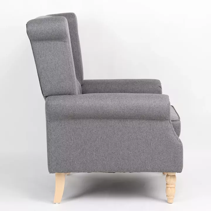 Πολυθρόνα ArteLibre OTTAVIA Σκούρο Γκρι Ύφασμα 77x80x106cm