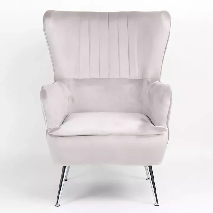 Πολυθρόνα ArteLibre VITTORIA Καφέ Βελούδο 76x79x101cm