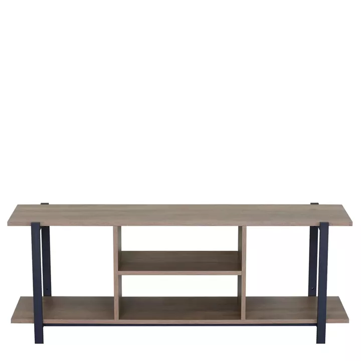 Έπιπλο Τηλεόρασης ArteLibre PENWYN Καφέ/Μαύρο Μοριοσανίδα/Μέταλλο 120x35x46cm