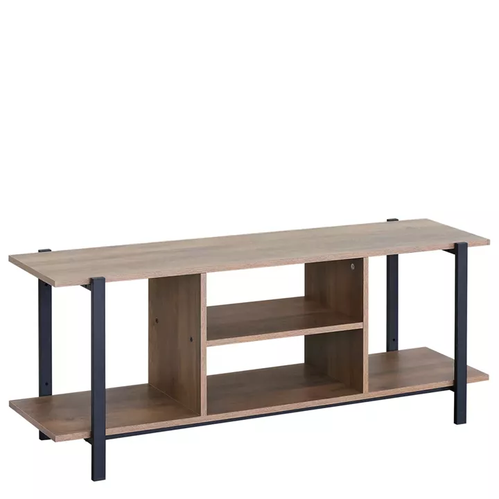 Έπιπλο Τηλεόρασης ArteLibre PENWYN Καφέ/Μαύρο Μοριοσανίδα/Μέταλλο 120x35x46cm