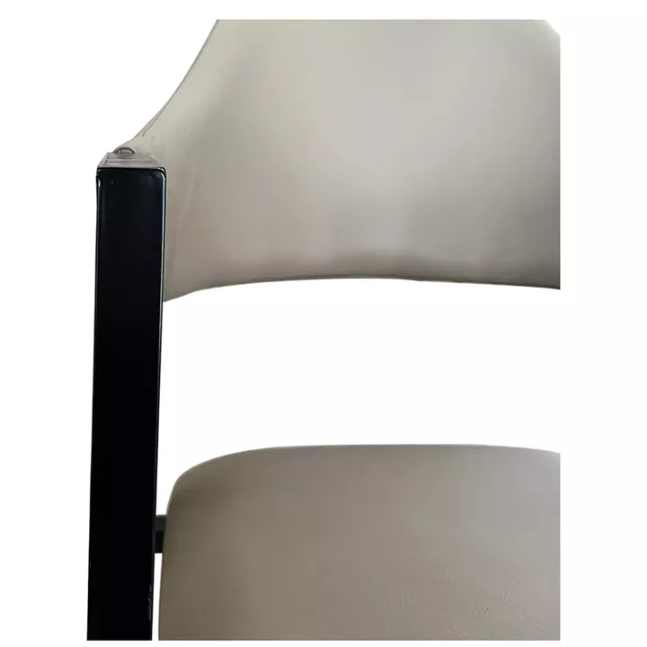 Καρέκλα Τραπεζαρίας ArteLibre SOLANA Cappuccino/Μαύρο PU/Μέταλλο 51x51x81cm