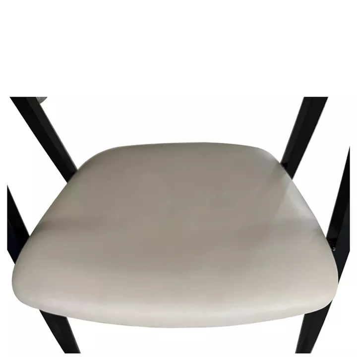 Καρέκλα Τραπεζαρίας ArteLibre SOLANA Cappuccino/Μαύρο PU/Μέταλλο 51x51x81cm