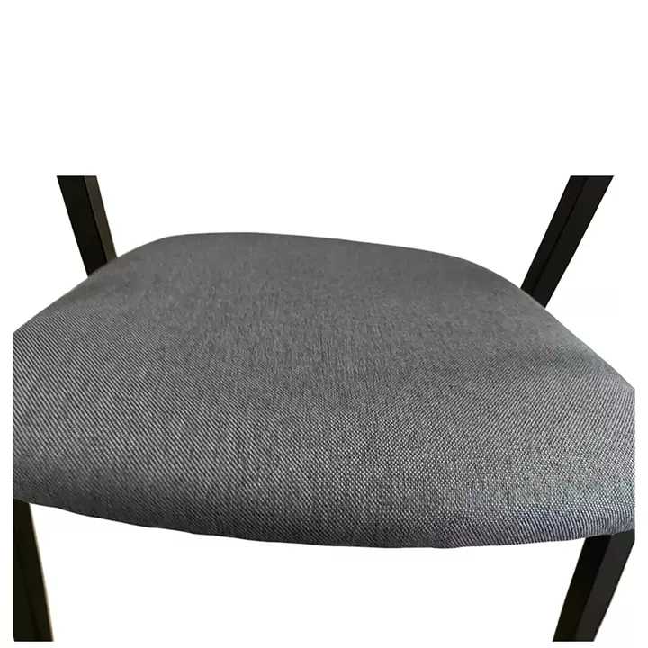 Καρέκλα Τραπεζαρίας ArteLibre SOLANA Γκρι/Μαύρο Ύφασμα/Μέταλλο 51x51x81cm