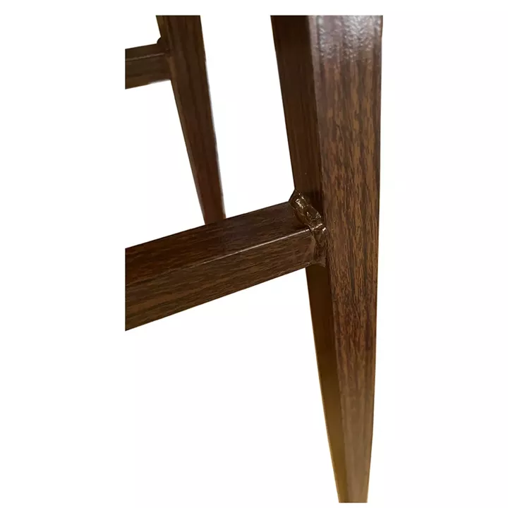 Καρέκλα Τραπεζαρίας ArteLibre SOLANA Μαύρο/Καρυδί PU/Μέταλλο 51x51x81cm