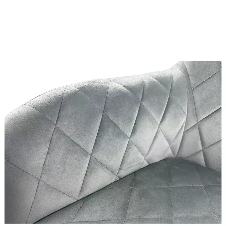 Καρέκλα Τραπεζαρίας ArteLibre ESPERANZA Γκρι/Μαύρο Βελούδο/Μέταλλο 56x60x81cm