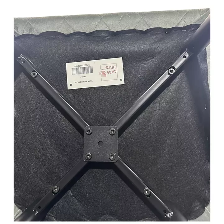 Καρέκλα Τραπεζαρίας ArteLibre ESPERANZA Γκρι/Μαύρο Βελούδο/Μέταλλο 56x60x81cm