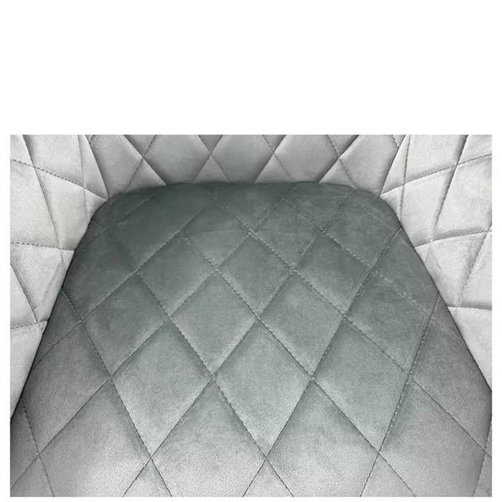 Καρέκλα Τραπεζαρίας ArteLibre ESPERANZA Γκρι/Μαύρο Βελούδο/Μέταλλο 56x60x81cm