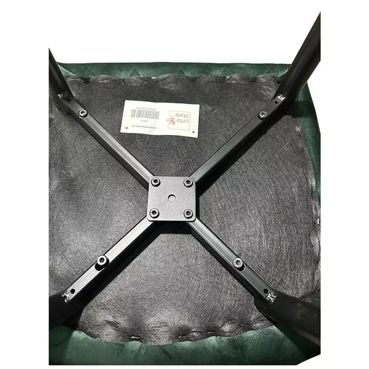 Καρέκλα Τραπεζαρίας ArteLibre ESPERANZA Πράσινο/Μαύρο Βελούδο/Μέταλλο 56x60x81cm