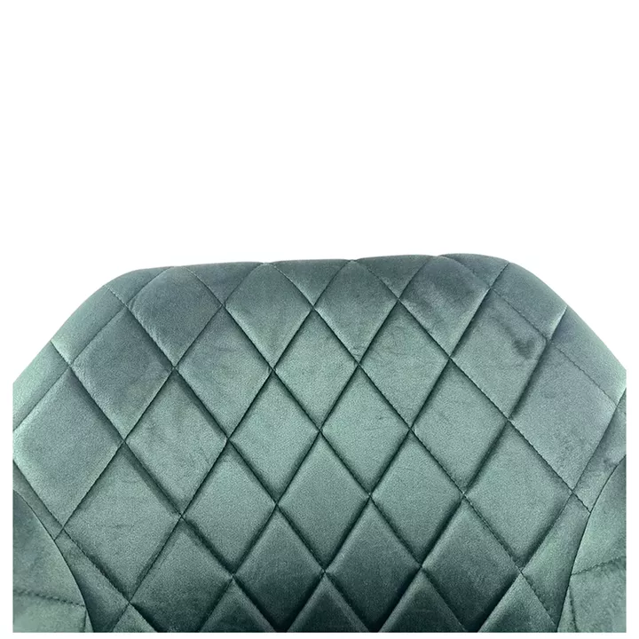 Καρέκλα Τραπεζαρίας ArteLibre ESPERANZA Πράσινο/Μαύρο Βελούδο/Μέταλλο 56x60x81cm