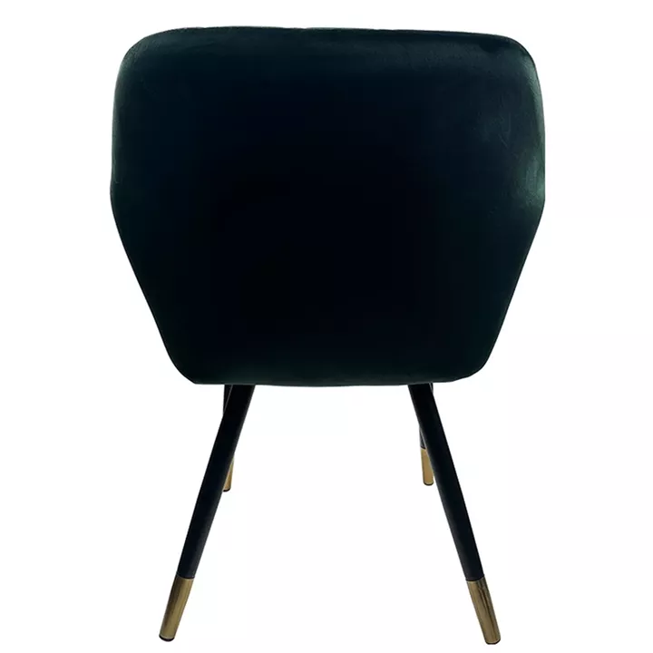 Καρέκλα Τραπεζαρίας ArteLibre ESPERANZA Πράσινο/Μαύρο Βελούδο/Μέταλλο 56x60x81cm