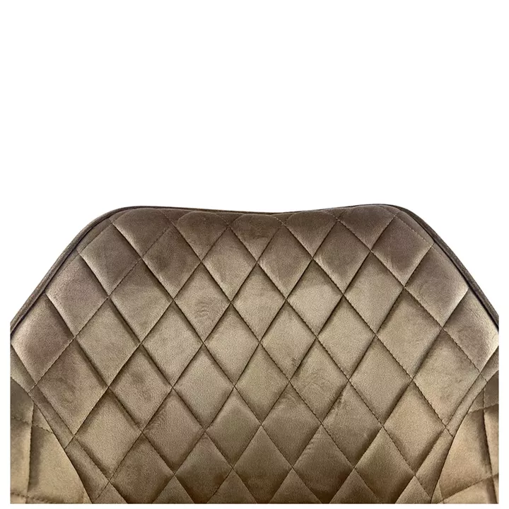 Καρέκλα Τραπεζαρίας ArteLibre FLORENCIA Cappuccino/Μαύρο Βελούδο/Μέταλλο 56x60x81cm