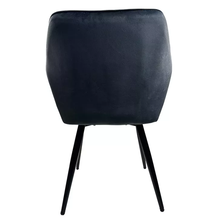 Καρέκλα Τραπεζαρίας ArteLibre FLORENCIA Γκρι/Μαύρο Βελούδο/Μέταλλο 56x60x81cm