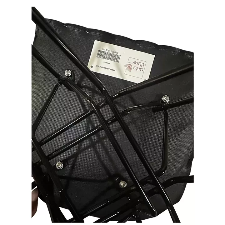 Καρέκλα Τραπεζαρίας ArteLibre SELVA Vintage Μαύρο PU/Μέταλλο 43x57x81cm