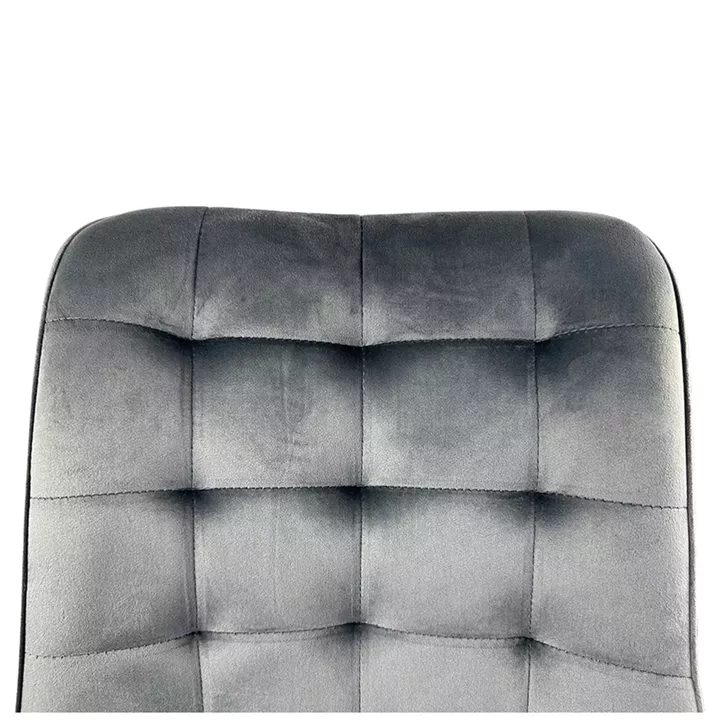 Καρέκλα Τραπεζαρίας ArteLibre BRISA Γκρι/Μαύρο Βελούδο/Μέταλλο 53x60x85cm