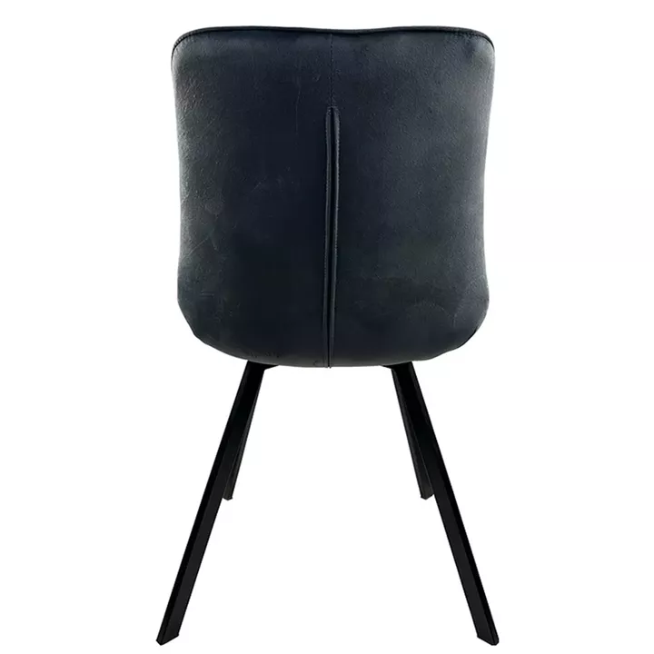 Καρέκλα Τραπεζαρίας ArteLibre BRISA Γκρι/Μαύρο Βελούδο/Μέταλλο 53x60x85cm