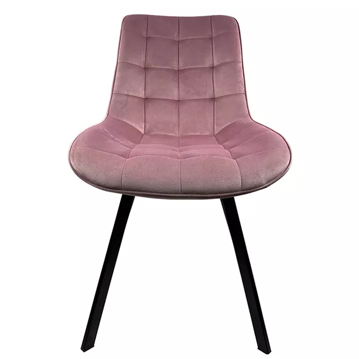 Καρέκλα Τραπεζαρίας ArteLibre BRISA Σάπιο Μήλο/Μαύρο Βελούδο/Μέταλλο 53x60x85cm