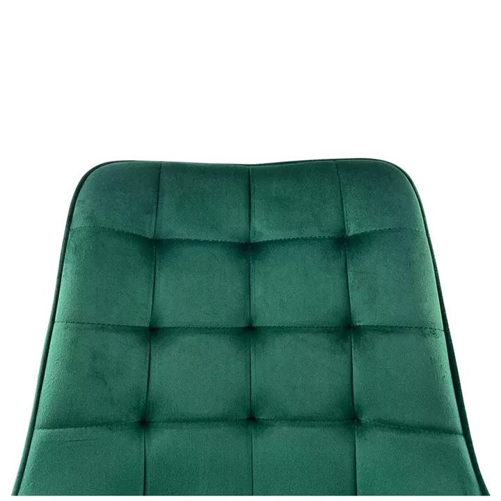 Καρέκλα Τραπεζαρίας ArteLibre BRISA Πράσινο/Μαύρο Βελούδο/Μέταλλο 53x60x85cm