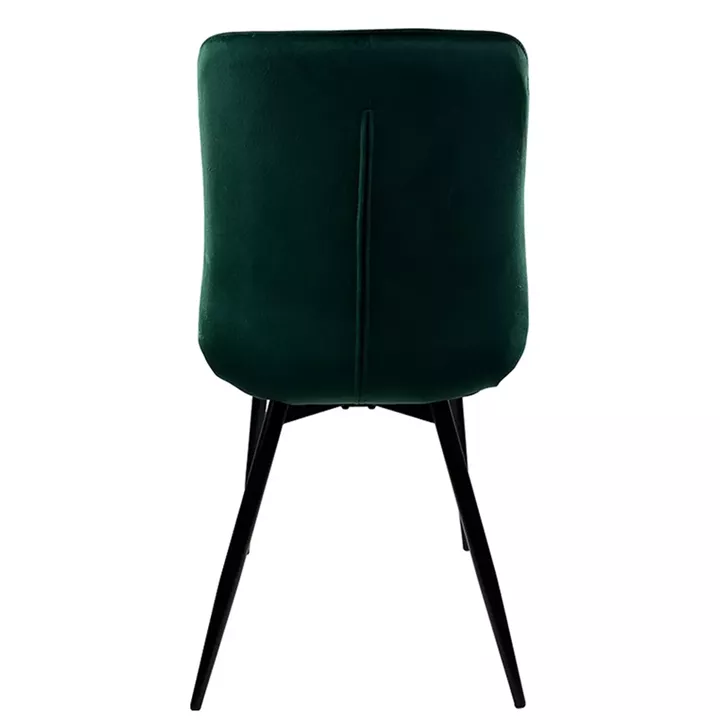 Καρέκλα Τραπεζαρίας ArteLibre BRISA Πράσινο/Μαύρο Βελούδο/Μέταλλο 53x60x85cm
