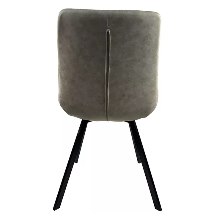 Καρέκλα Τραπεζαρίας ArteLibre MILONGA Μπεζ/Μαύρο PU/Μέταλλο 55x61x88cm