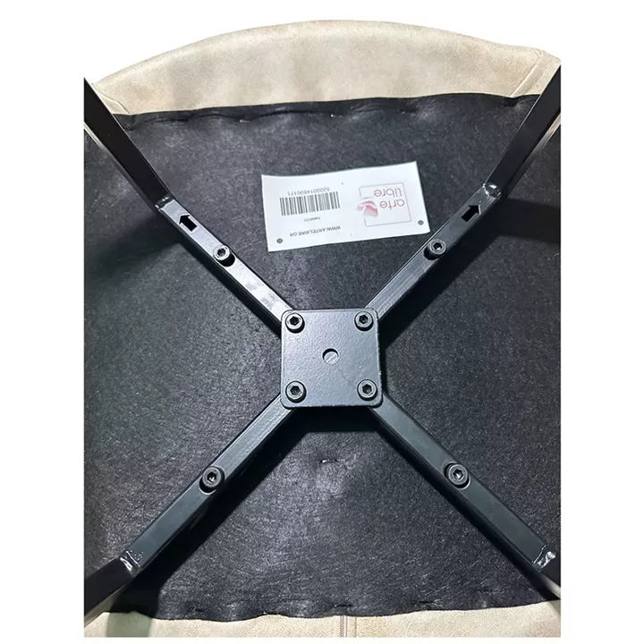 Καρέκλα Τραπεζαρίας ArteLibre MILONGA Μπεζ/Μαύρο PU/Μέταλλο 55x61x88cm