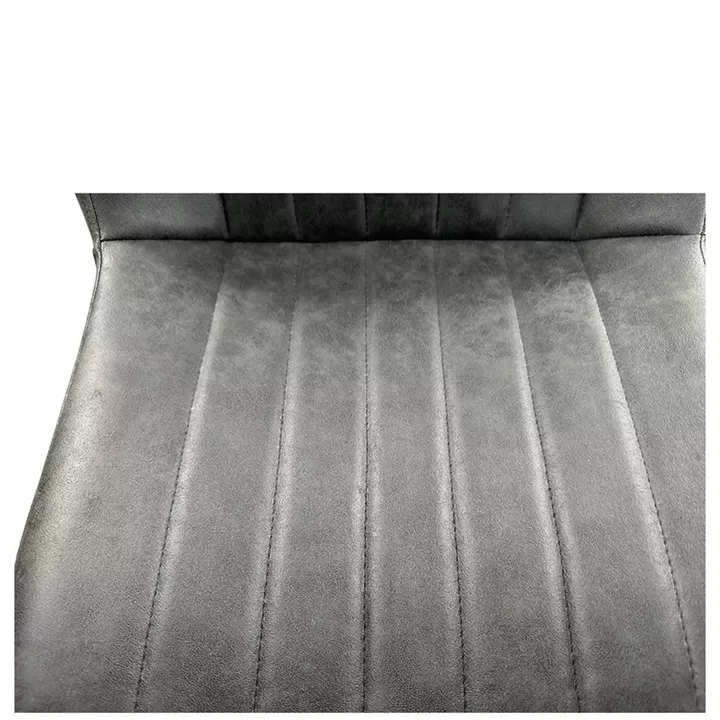 Καρέκλα Τραπεζαρίας ArteLibre MILONGA Γκρι/Μαύρο PU/Μέταλλο 55x61x88cm